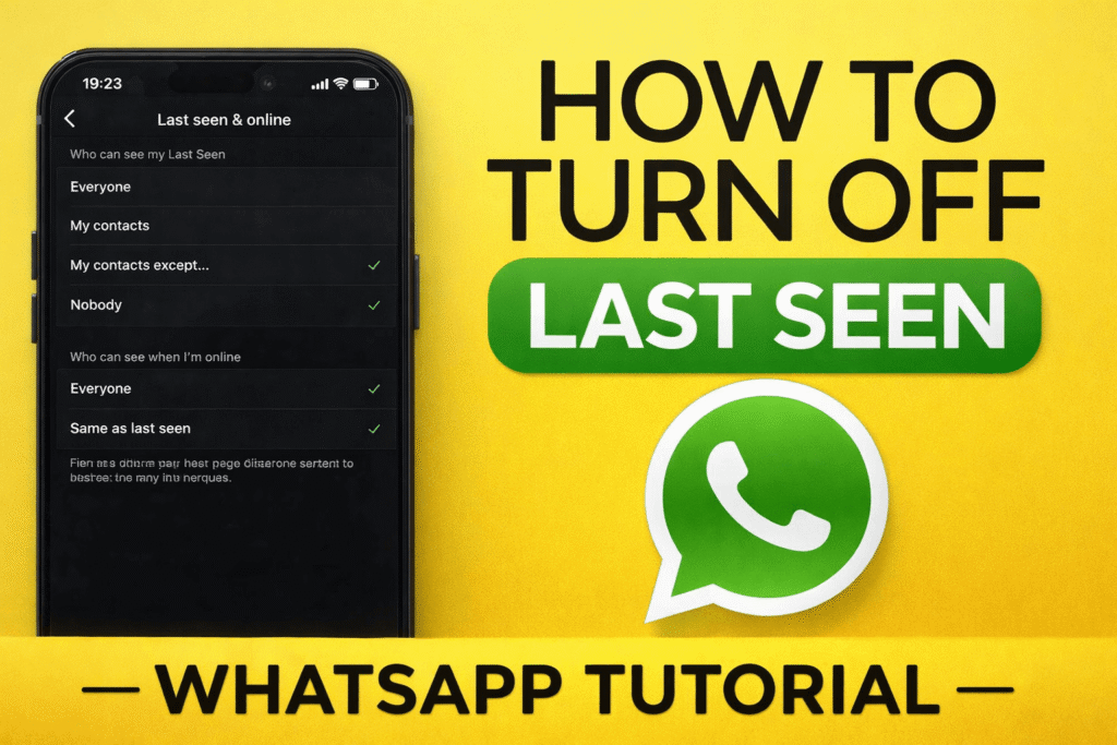 How To Turn Off WhatsApp Last Seen & Online Status 2026