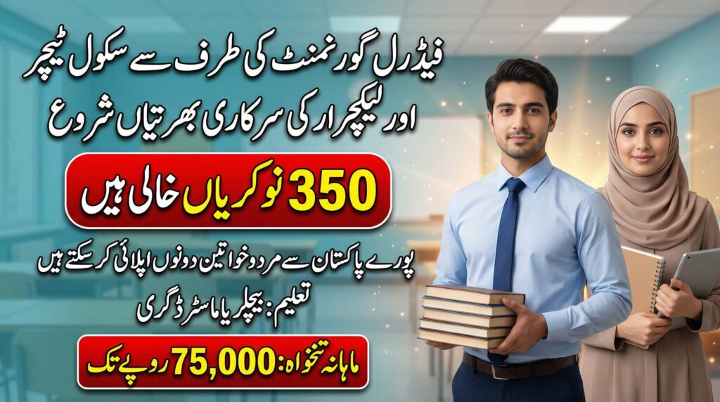 FPSC Lecturer & Teaching Jobs 2026 Advertisement Apply Online